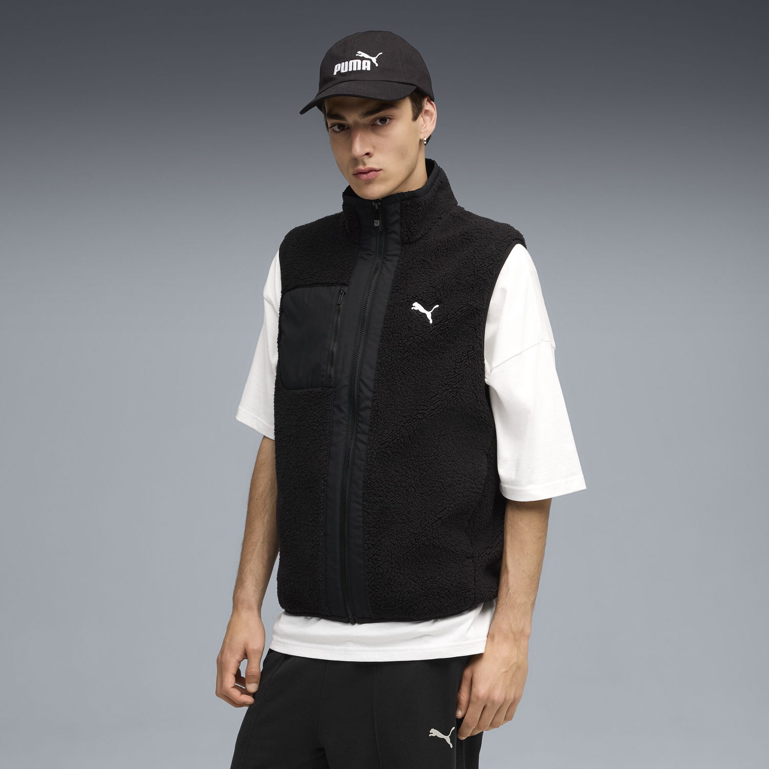 Prsluk Puma Reversible Hybrid Sherpa Vest Crna | 688372_01, 0