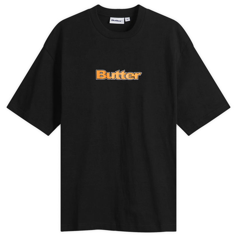 Majica kratkih rukava Butter Goods Outline Logo T-Shirt, Size Large Crna | BG253100-BLK
