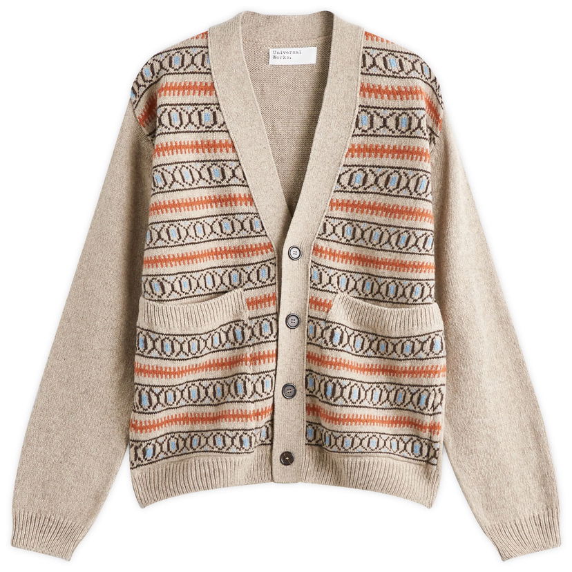 Džemper Universal Works Langdale Knit Cardigan, Size Large Bež | P31214-OAT