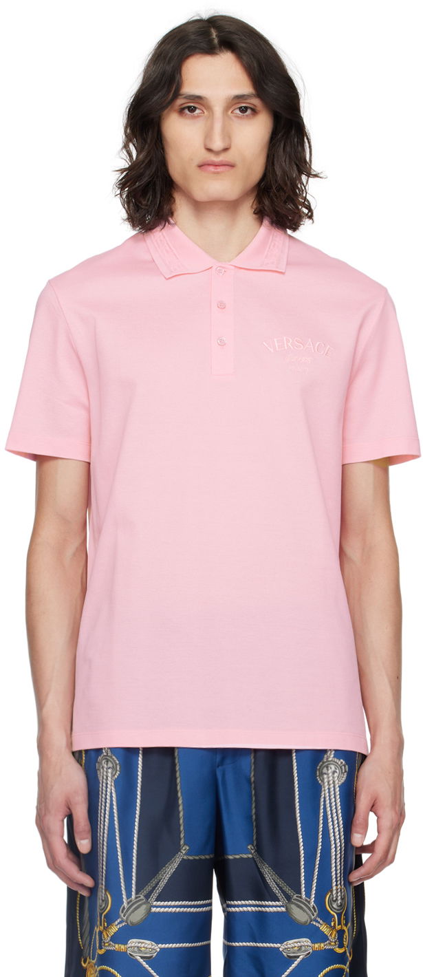 Polo majica Versace Pink Milano Stamp Polo Ružičasta | 1013906_1A10623