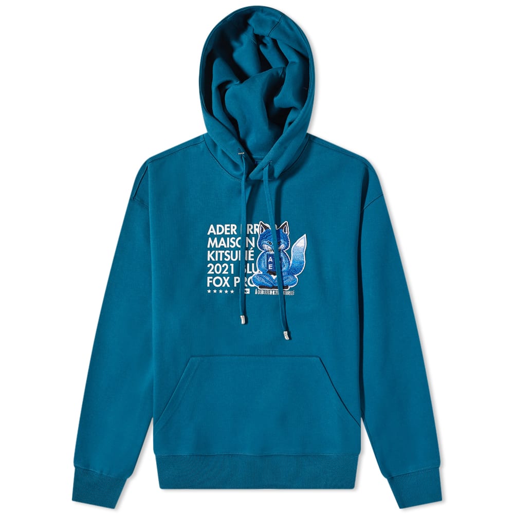 Dukserice MAISON KITSUNÉ X ADER error Meditation Fox Hoody Tirkiz | BKKFWHD03TQ, 0