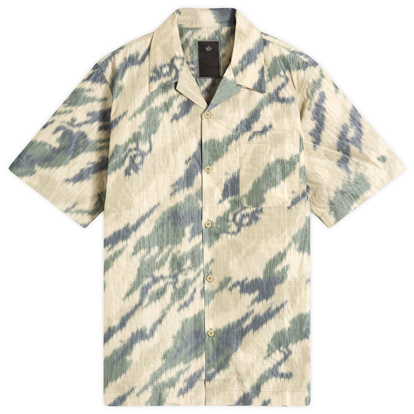 Košulja Maharishi Maharishi Bonsai Camo Ripstop Camp Collar Shirt, Size Large Bež | 6213-WDL