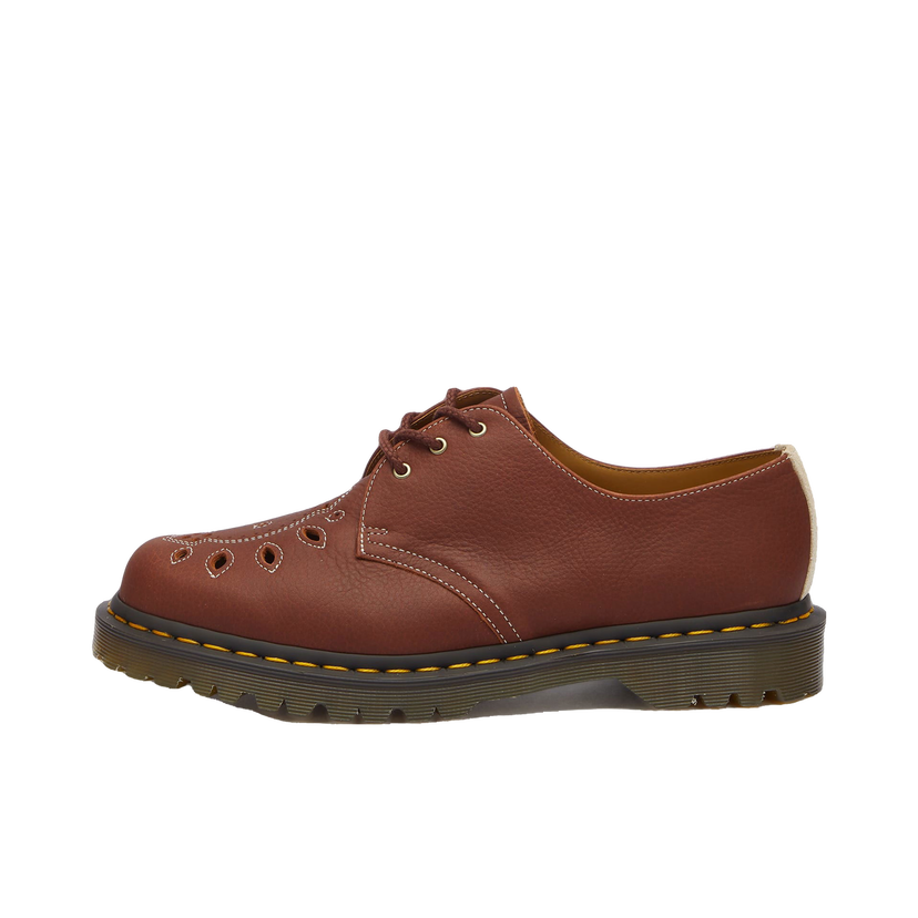 Tenisice i cipele Dr. Martens 1461 Tumble Leather Cut-Out Smeđa | 31855854