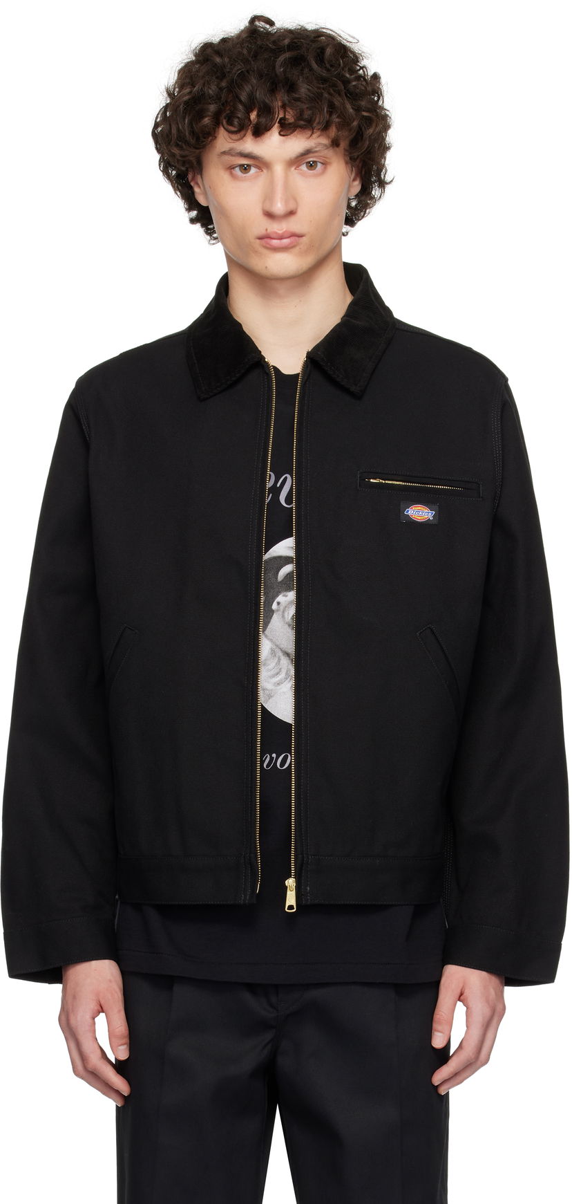 Jakna WACKO MARIA WACKO MARIA x Dickies Work Jacket Crna | 25SS-WMO-DC01