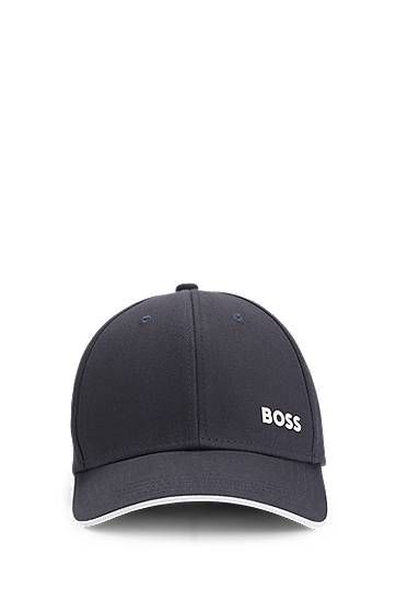 Kapa BOSS BOSS Cotton Twill Cap with Logo Tamnoplava | 50519219