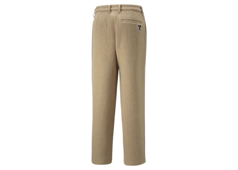 Hlače Puma Ami x Wool Pants Light Sand Bež | 535994_67
