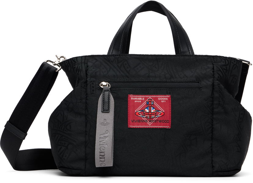 Tote bag Vivienne Westwood Tangled Jacquard Orb Tote Crna | 4D030005U-W016Q-