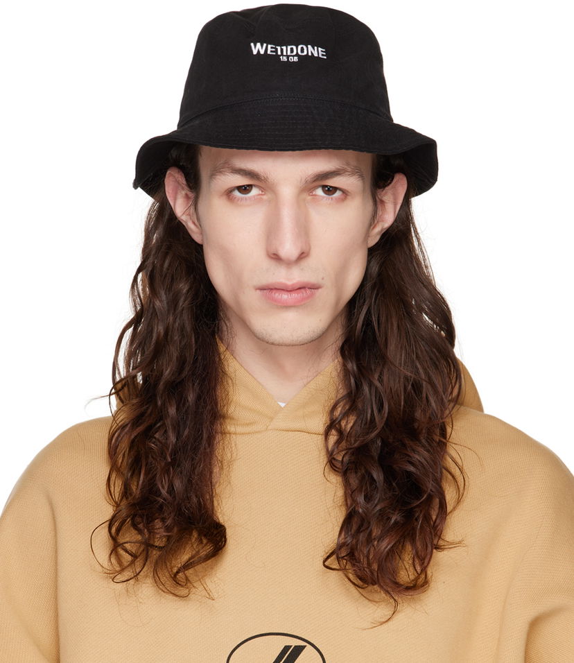 Šešir We11done Washed Bucket Hat Crna | WD-AH3-22-420-U-BK