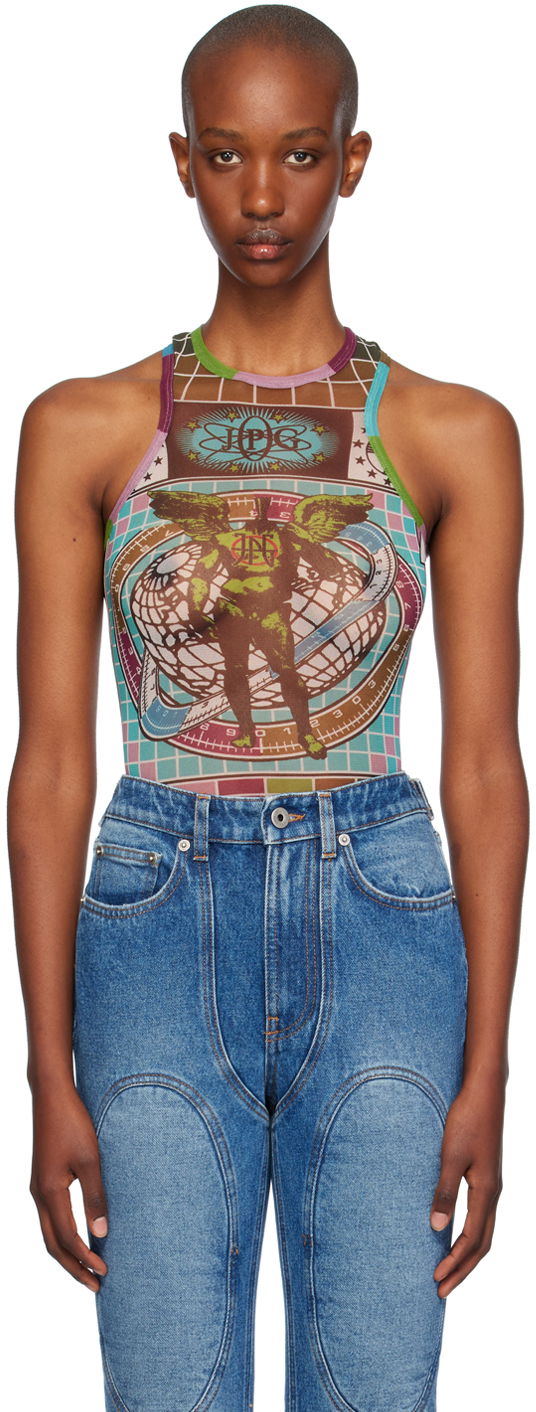 Body Jean Paul Gaultier Gaultier Printed Tank Bodysuit Višebojno | 24/31-F-BD053-T569-5090