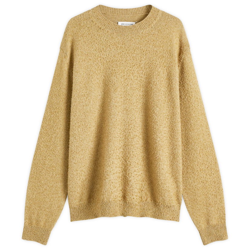 Džemper Maison Margiela Maison Margiela Crewneck Wool-Cotton Knit, Size Large Žuta | S50HL0033-M13108-725M