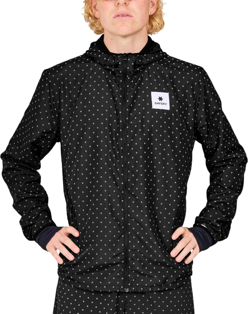 Vjetrovka Saysky Saysky Reflective Polka Blaze Hooded Jacket Crna | mmrja02c1018, 0