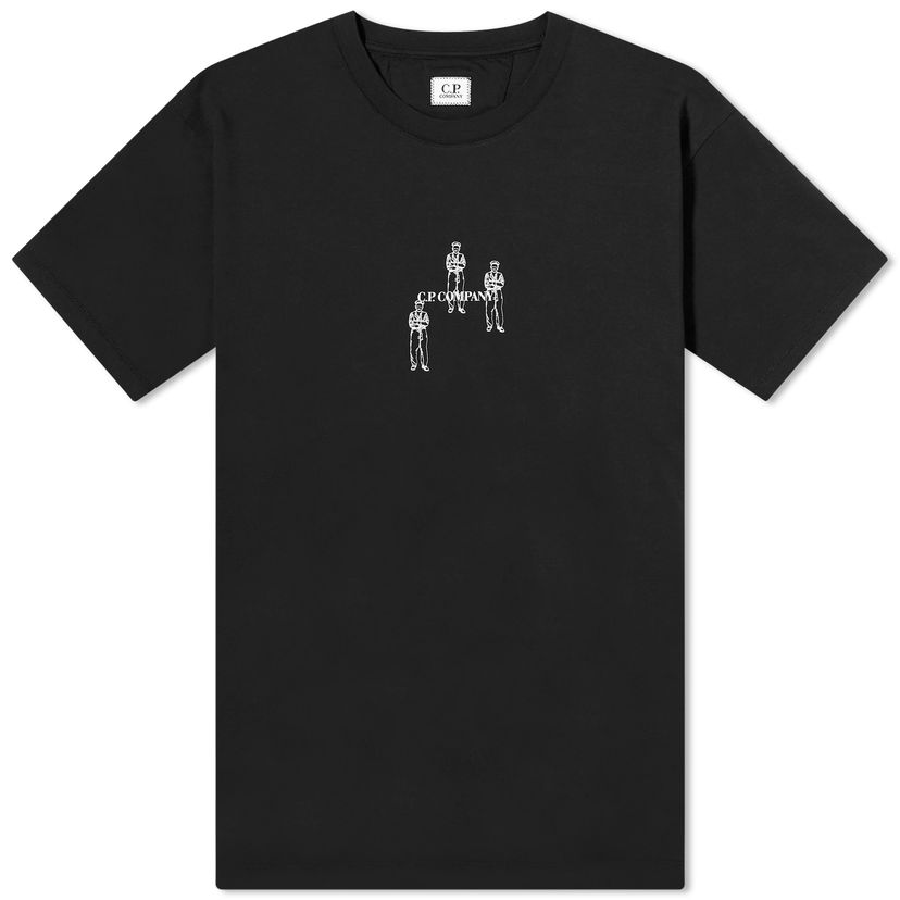 Majica kratkih rukava C.P. Company 30/1 Jersey Relaxed Graphic T-Shirt Crna | CMTS143A-006586W-999