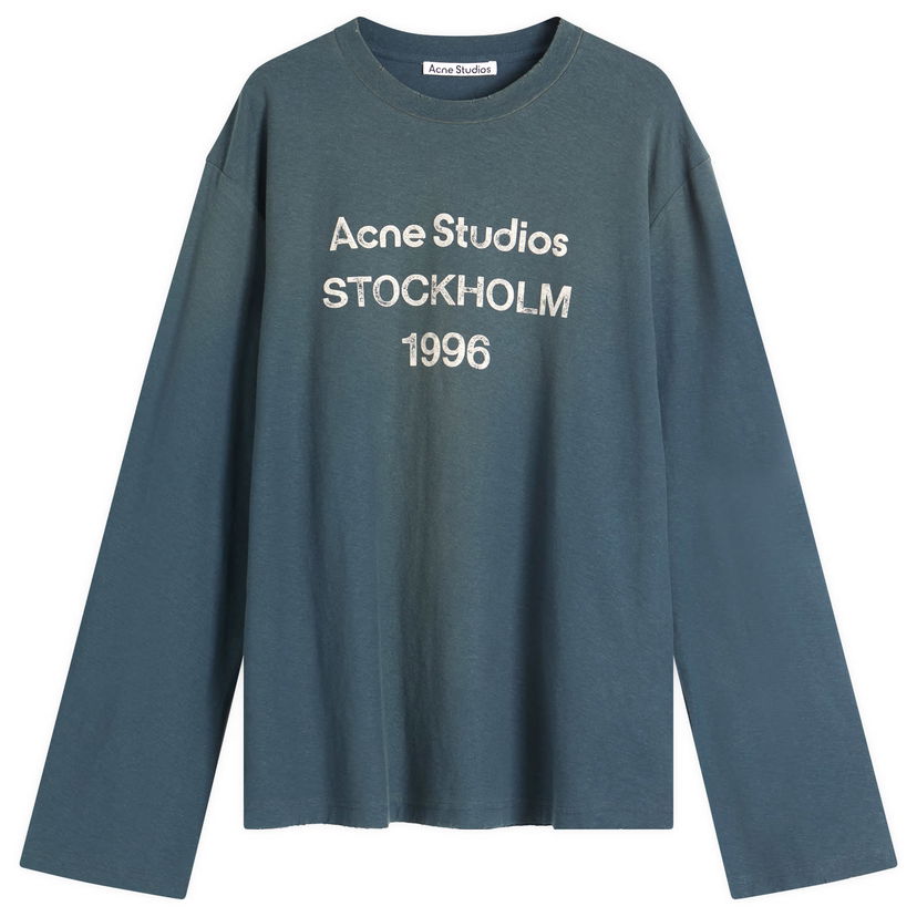 Majica kratkih rukava Acne Studios 1996 Edden Long Sleeve T-Shirt, Size Large Plava | CL0197-BPA
