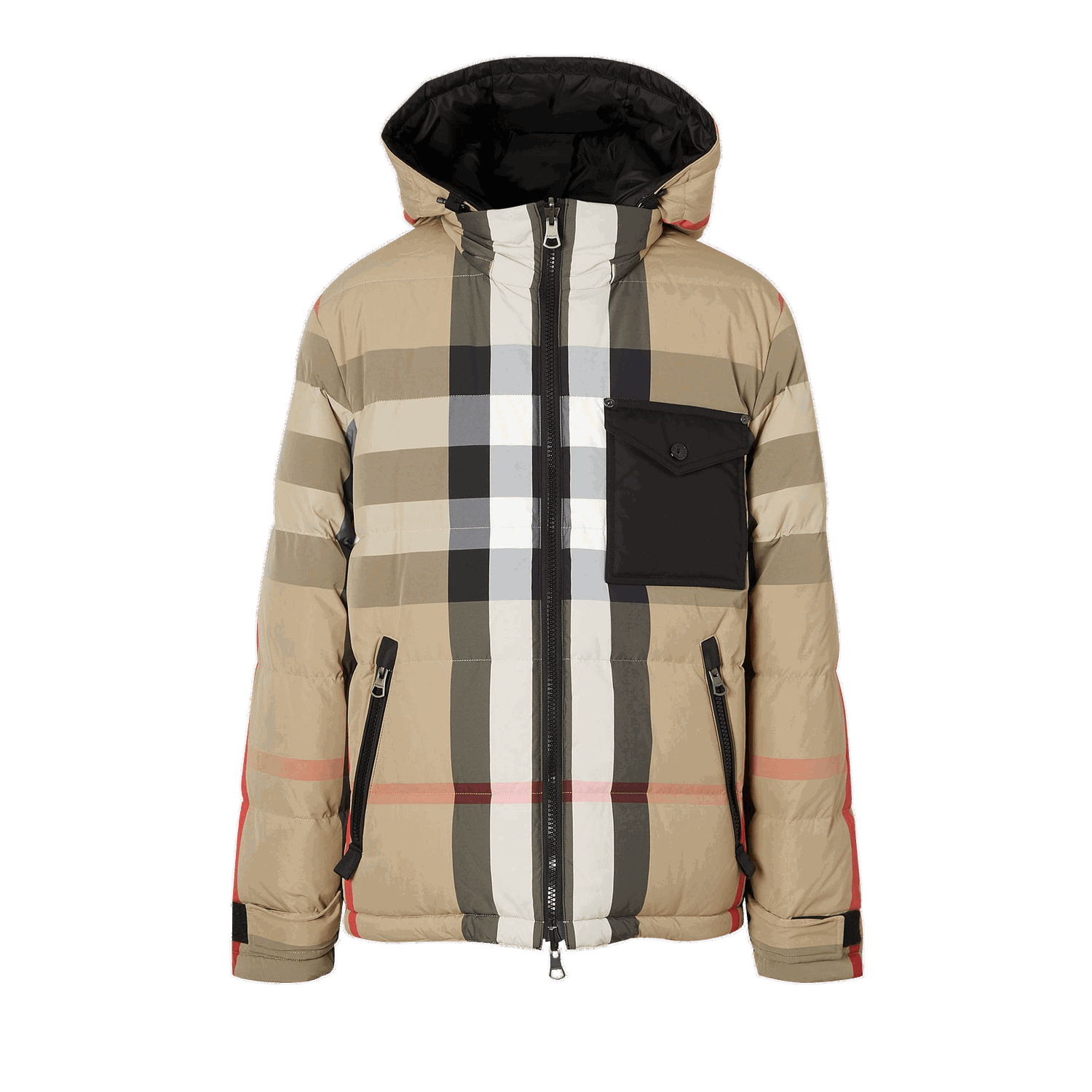 Pernata jakna Burberry Reversible Check Puffer Jacket Bež | 8033115, 0