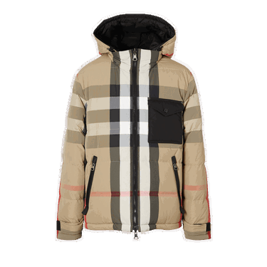 Pernata jakna Burberry Reversible Check Puffer Jacket Bež | 8033115, 0