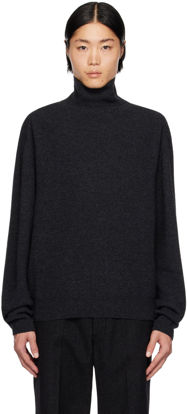 Džemper LEMAIRE Lemaire Relaxed Turtleneck Sweater Siva | TO1098 LK1014