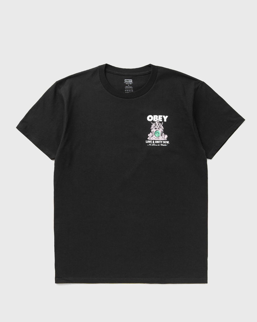 Majica kratkih rukava OBEY Love & Unity Now T-Shirt Crna | 165264103-BLK