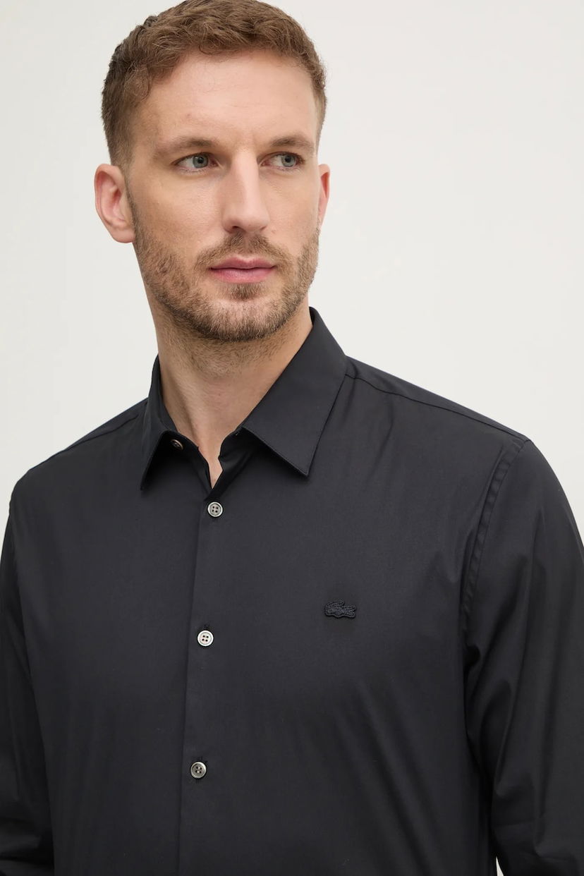 Košulja Lacoste Lacoste Slim Fit Shirt with Classic Collar Crna | CH5253