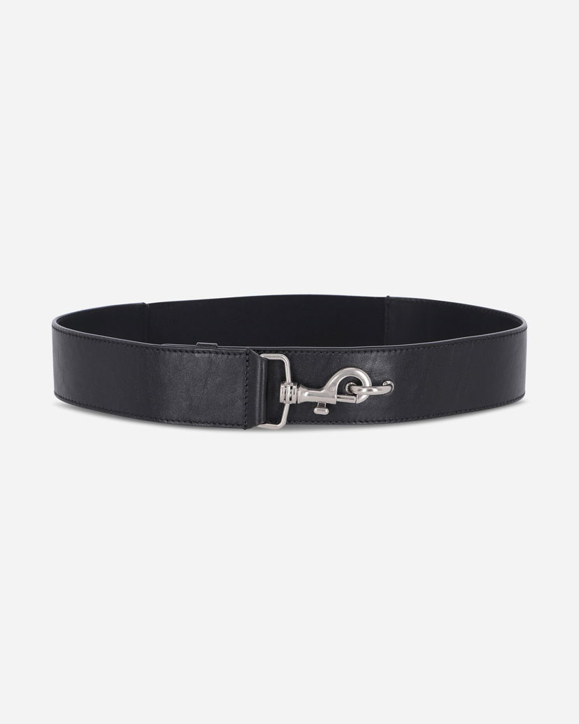 Pojasevi Dries Van Noten Elasticated Leather Belt Crna | 252-021404-151 900