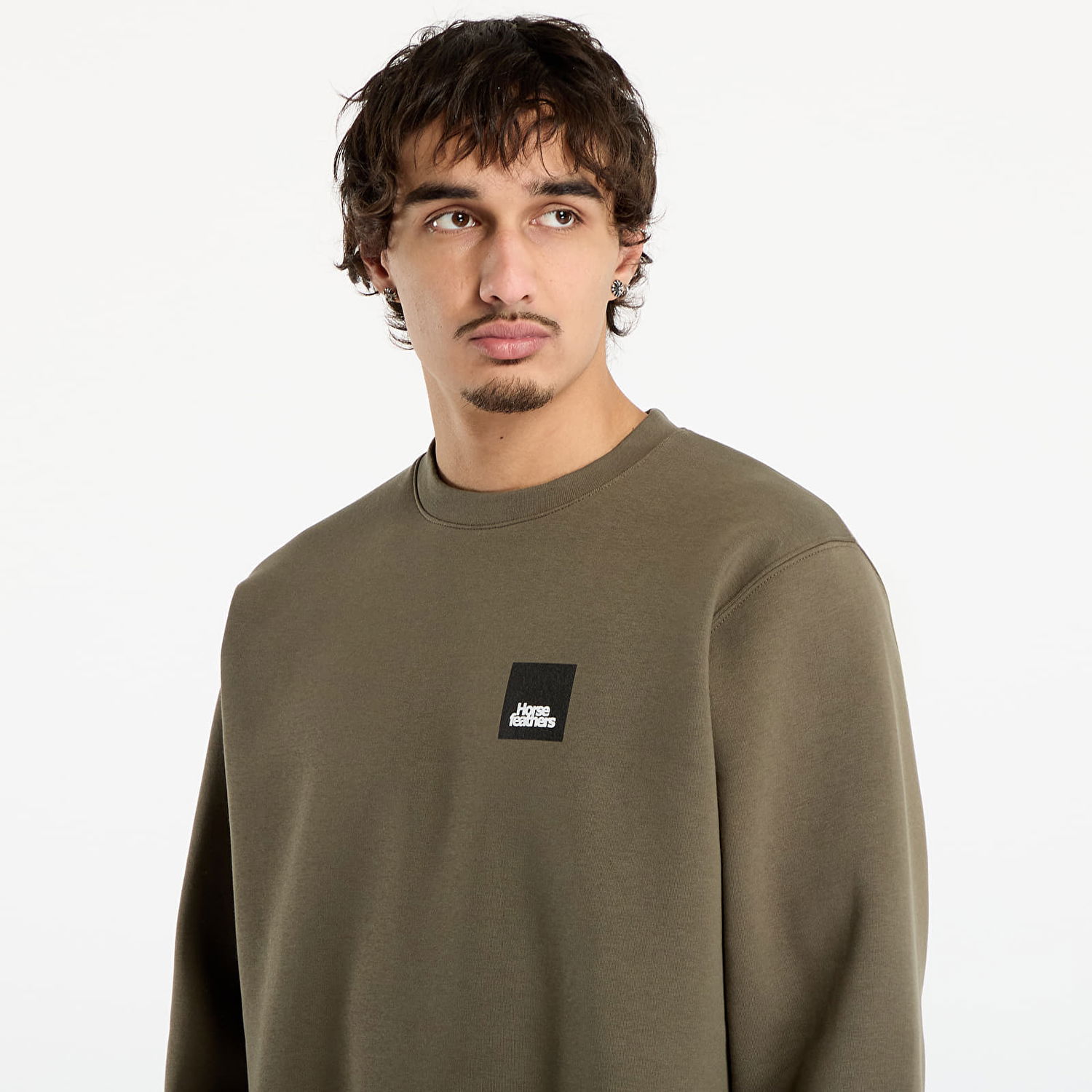 Dukserice Horsefeathers Dunk Sweatshirt Zelena | SM1225V, 1