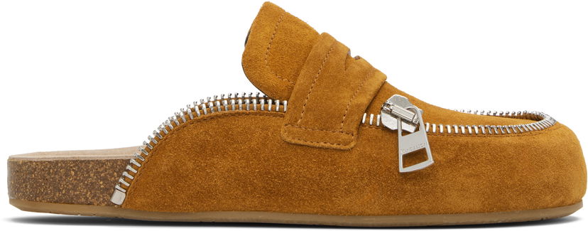 Tenisice i cipele JW Anderson Biker Suede Slip-On Loafers Smeđa | LF0071-LA0240