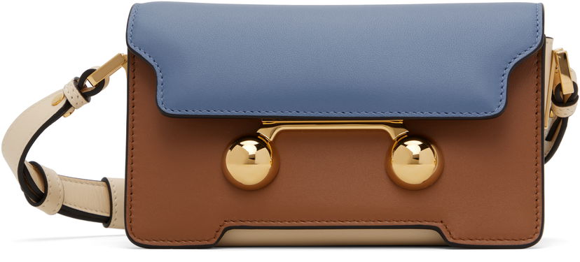 Torba za rame Marni Marni Trunkaroo Mini Leather Shoulder Bag Višebojno | SBMP0193U1 P6948