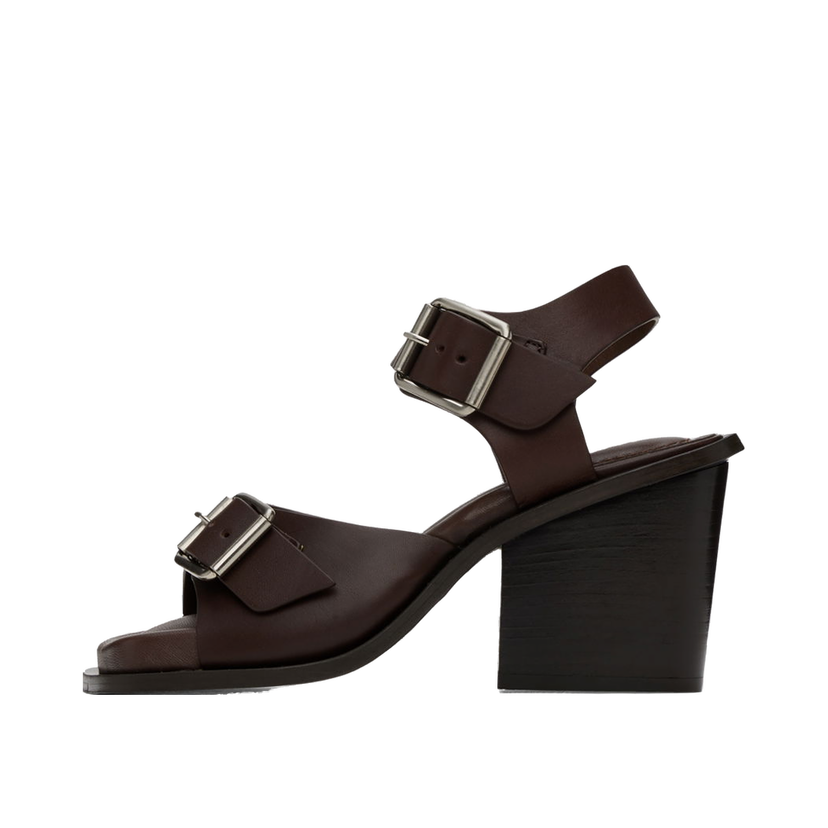 Tenisice i cipele LEMAIRE Square Heeled Sandals Smeđa | FO0024 LL196