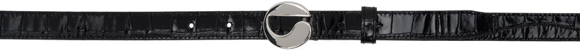 Pojasevi Coperni Coperni Skinny Logo Leather Belt Crna | COPBE10838