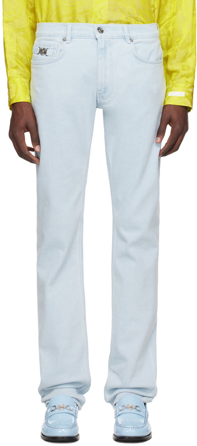 Jeans Versace Versace Slim-Fit Jeans Plava | 1011693_1A10874