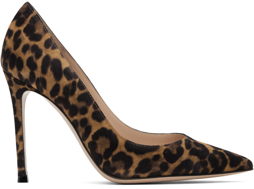 Tenisice i cipele Gianvito Rossi Suede Leopard Print Pumps Smeđa | G28470-15RIC-CMD
