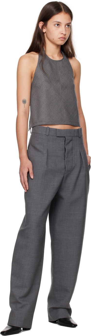 Majica bez rukava WARDROBE.NYC WARDROBE.NYC Halter Neck Sleeveless Top Siva | W1058F24FL, 3