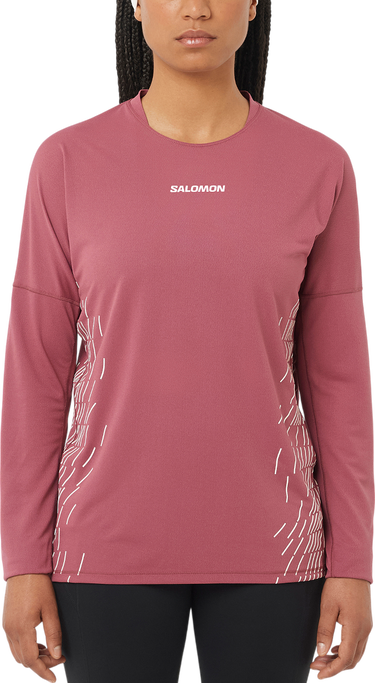 Majica kratkih rukava Salomon Salomon Sense Aero Graphic Long Sleeve T-Shirt Ružičasta | lc2697900, 0