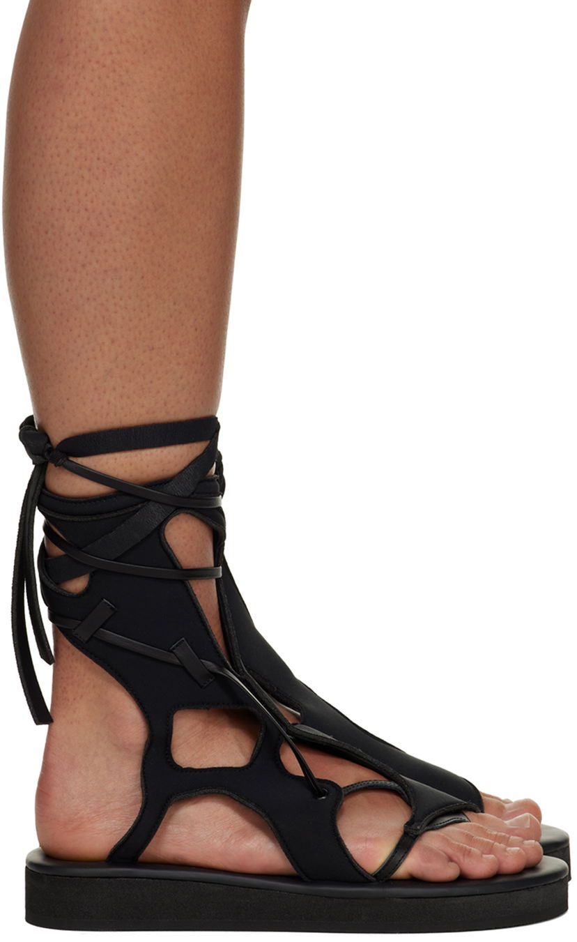 Dodaci Ottolinger Ottolinger Strappy Flat Sandals Crna | 3100403