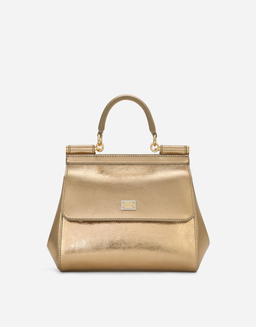 Ručna torbica Dolce & Gabbana Dolce & Gabbana Sicily Medium Handbag Metalik | BB6003AO8558H945