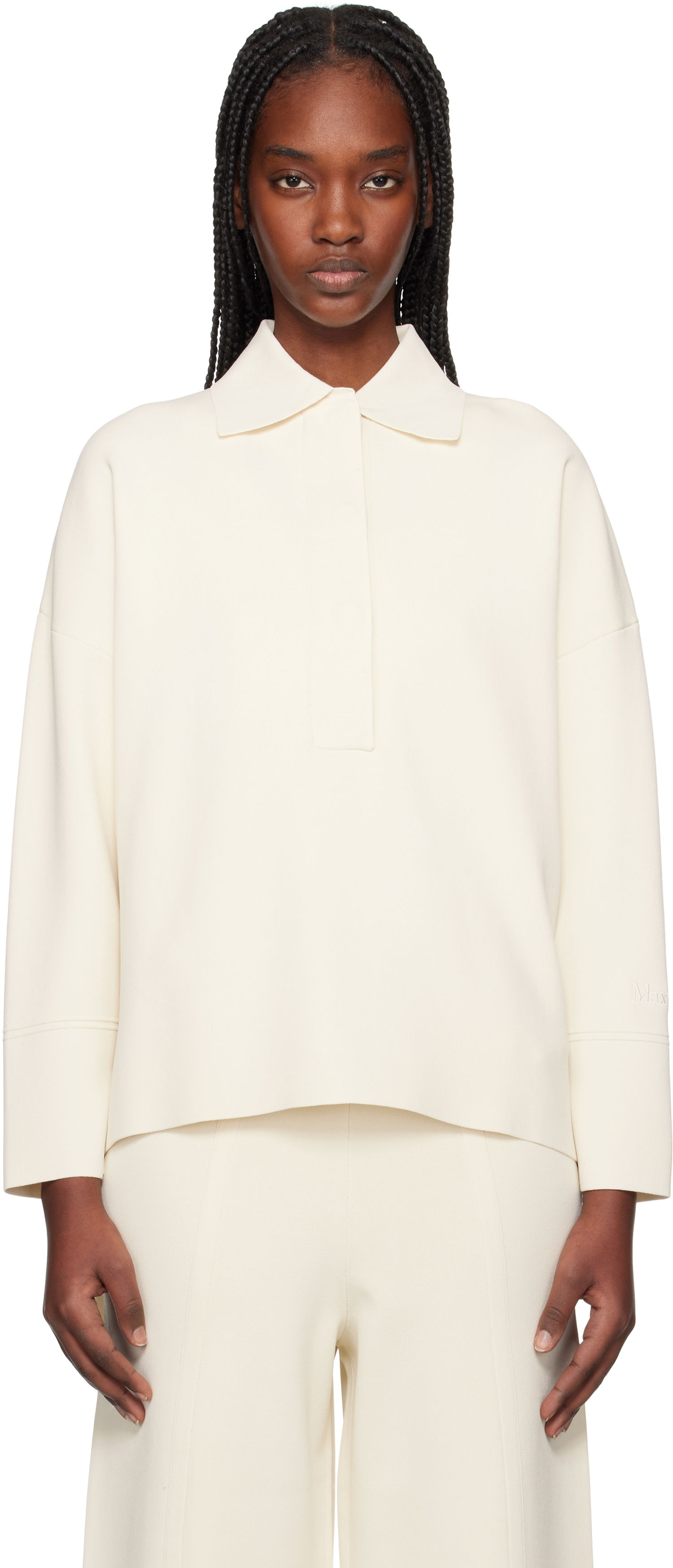 Džemper Max Mara Max Mara Vand Polo Shirt Bijela | 2511361068600, 0