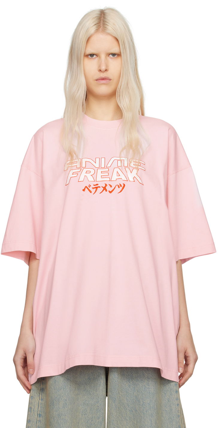 Majica kratkih rukava VETEMENTS 'Anime Freak' T-Shirt Ružičasta | UE64TR210P