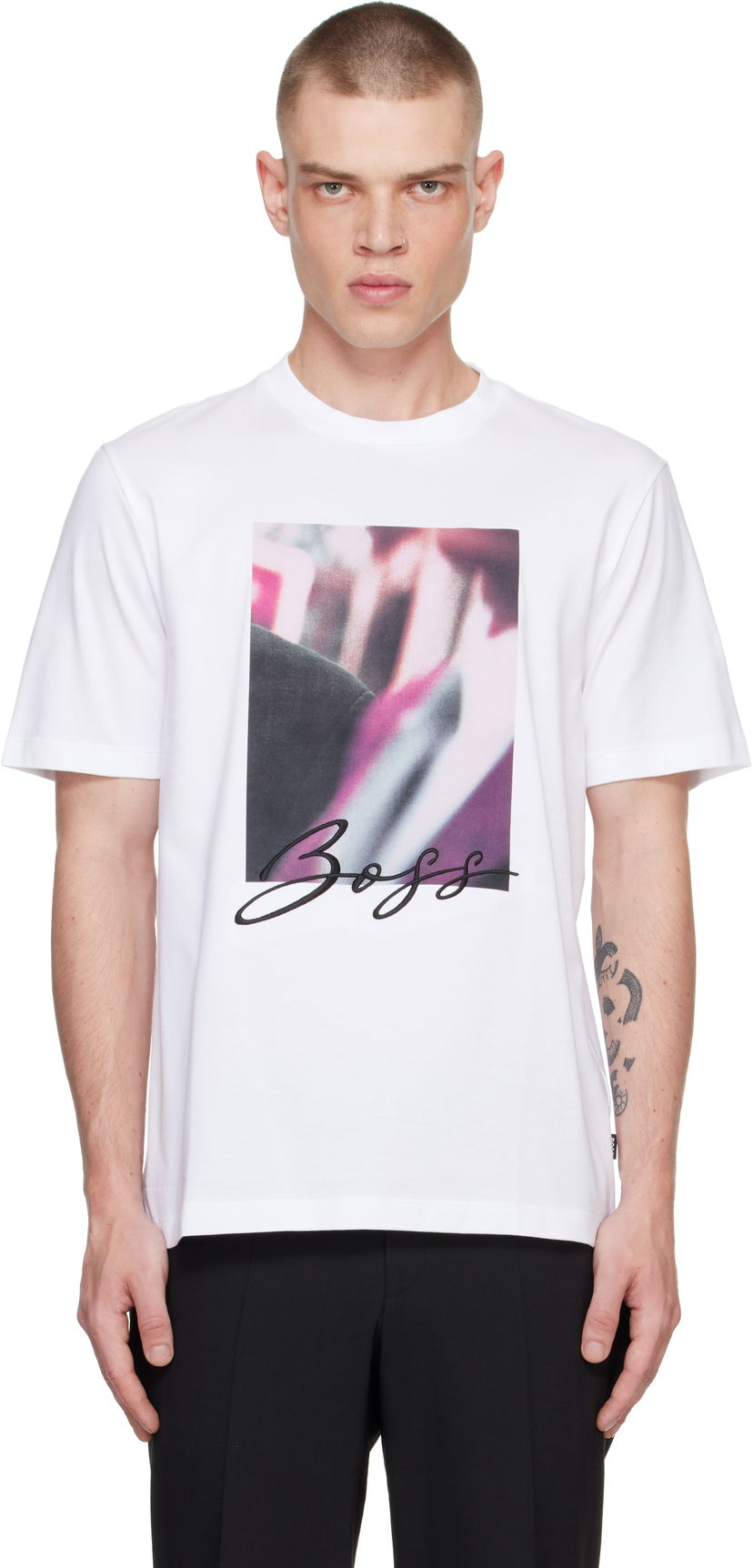 Majica kratkih rukava BOSS Graphic Logo T-Shirt Bijela | 50536460