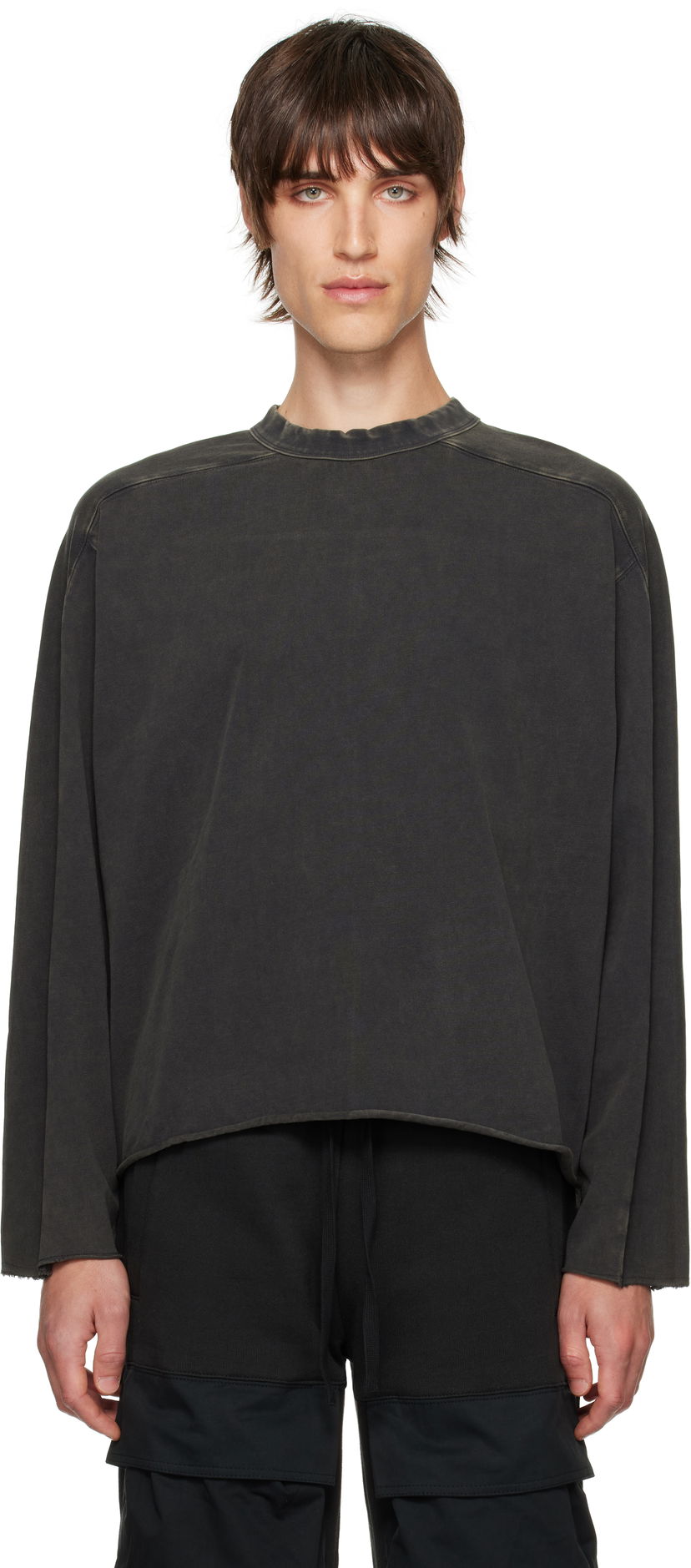 Majica kratkih rukava Entire Studios Heavy Long Sleeve T-shirt Crna | ES2486WB