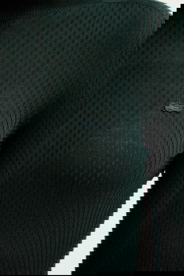 Džemper Lacoste Lacoste Turtleneck Ribbed Sweater Zelena | AF4189, 4