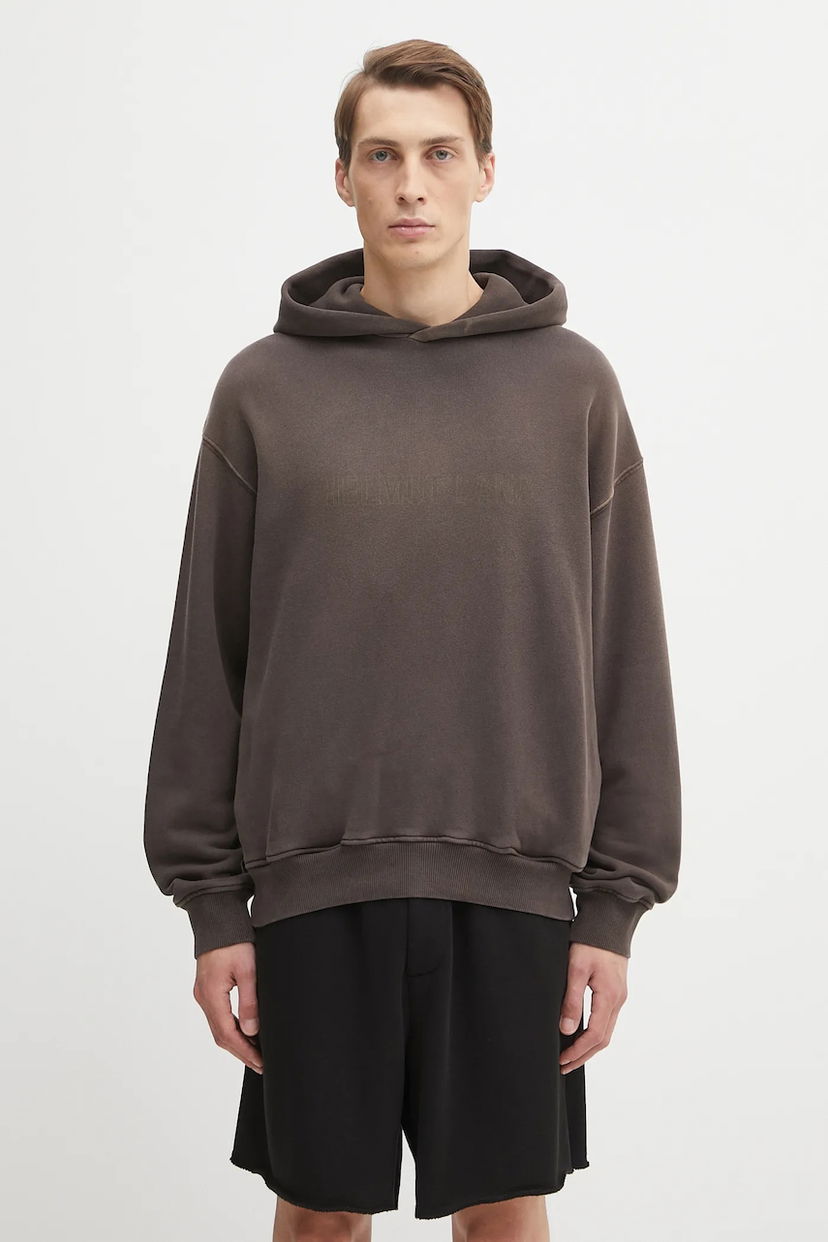 Dukserice Helmut Lang Helmut Lang Hooded Sweatshirt Smeđa | P05HM502