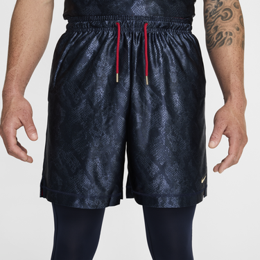 Kratke hlače Nike KOBE BRYANT DRI-FIT STANDARD ISSUES REVERSIBLE 6INCH SHORTS, DARK OBSIDIAN/VARSITY RED/JERSEY GOLD Crna | FZ0932-475, 2
