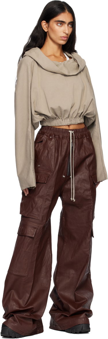 Cargo hlače Rick Owens Concordians Double Jumbo Belas Denim Cargo Pants Smeđa | DS02E7324 SDSW, 3