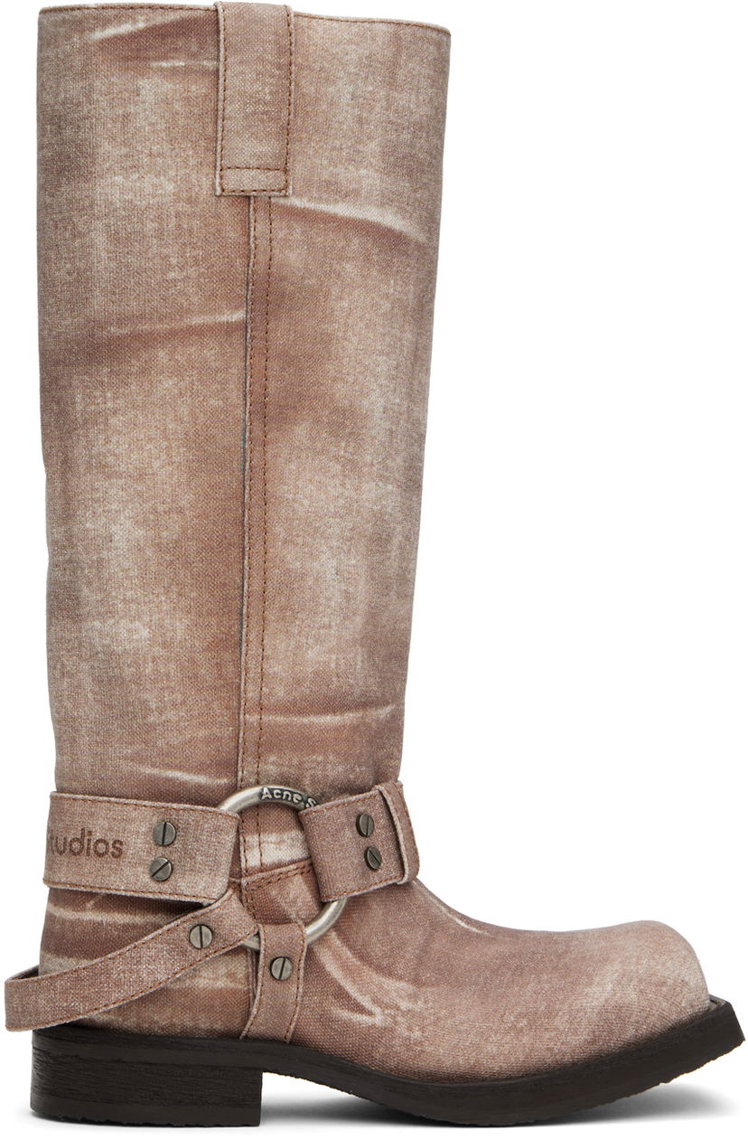 Haljina Acne Studios Acne Studios Balius Canvas Boots Bež | AD0761-