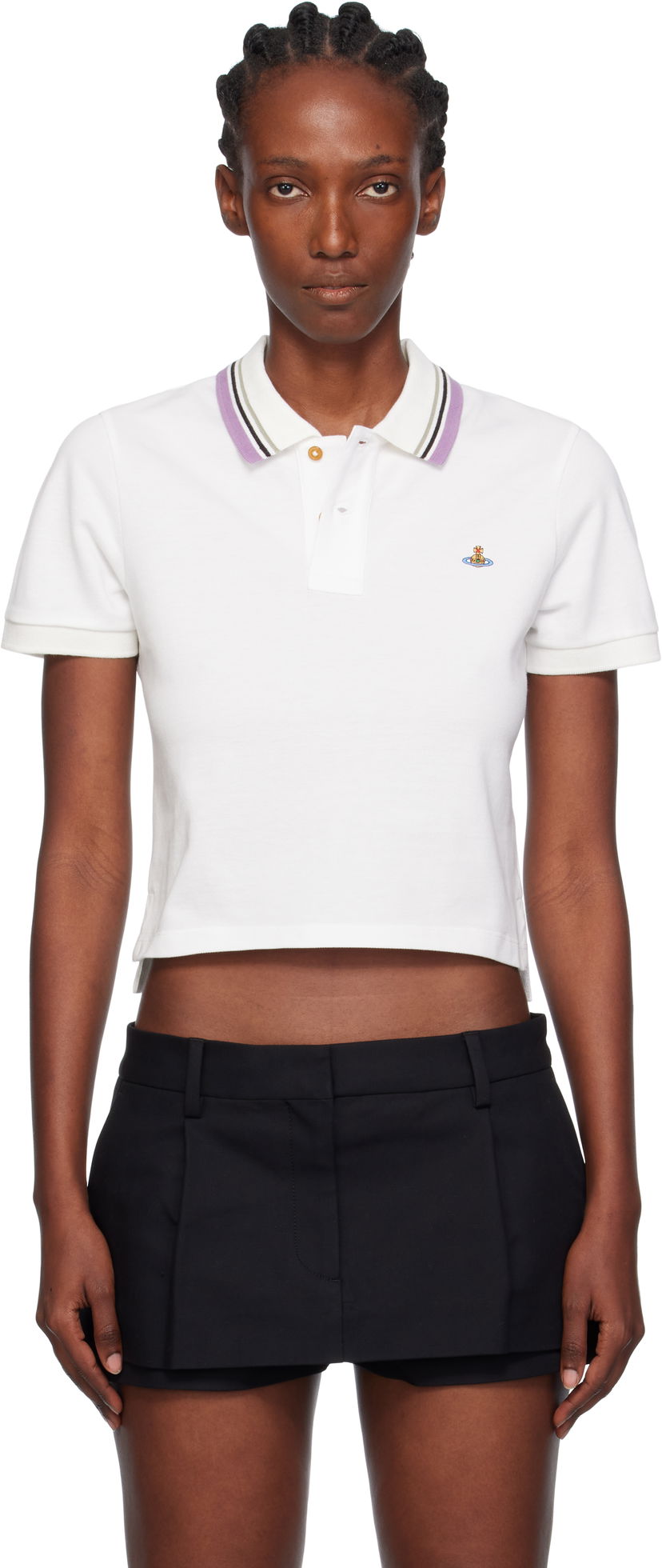 Polo majica Vivienne Westwood Vivienne Westwood Mini Classic Polo Bijela | 1H010003-J0009-