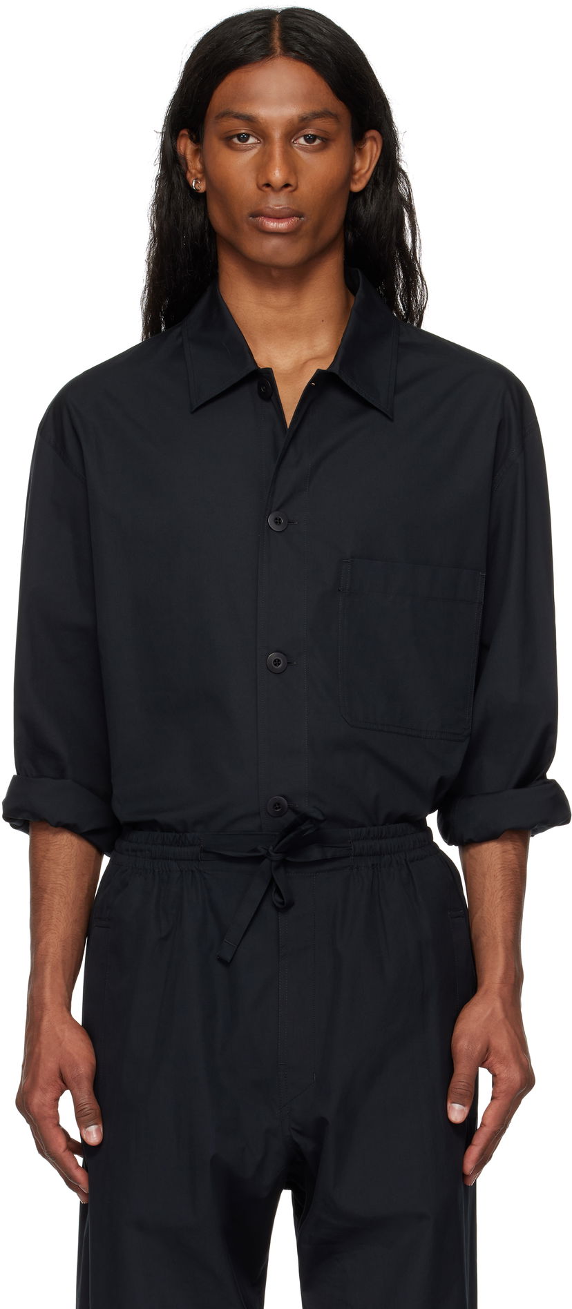 Kombinezon LEMAIRE Lemaire Pyjama Shirt Crna | SH1177 LF839