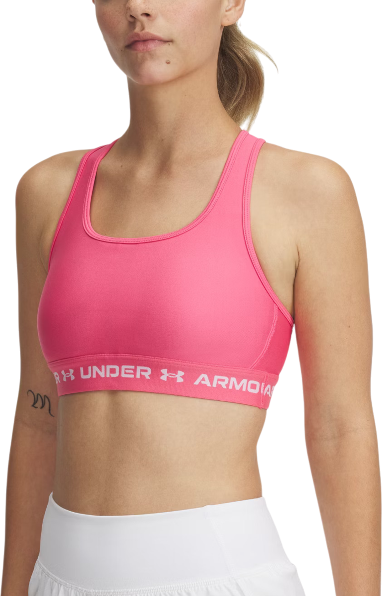 Grudnjak Under Armour Crossback Mid Sports Bra Ružičasta | 1361034-672