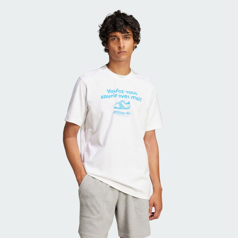Majica kratkih rukava adidas Performance Running Graphic T-Shirt Bijela | JC8365