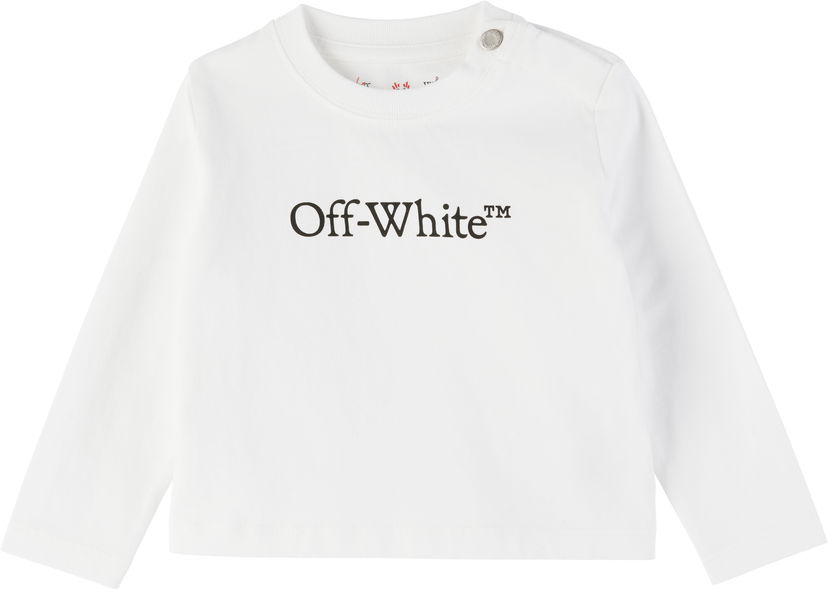 Majica kratkih rukava Off-White Off-White Bookish Long-Sleeved T-Shirt Bijela | OBXB001S25JER0040110