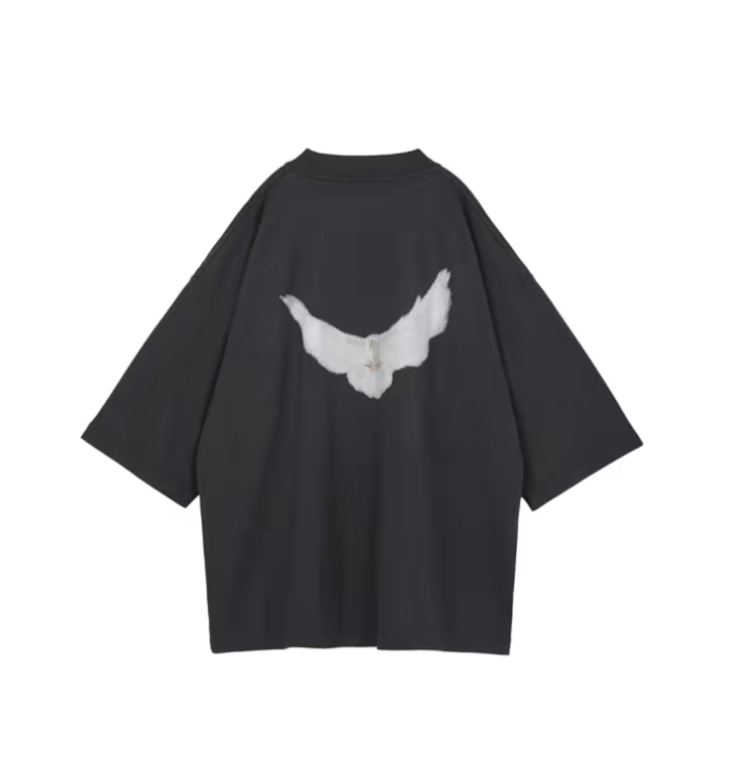 Majica kratkih rukava GAP Yeezy Gap Engineered by Balenciaga Dove 3/4 Sleeve Tee Crna | YEEZY-SS22-072, 0