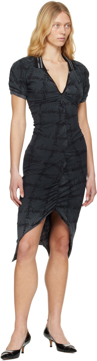 Haljina Vivienne Westwood Vivienne Westwood Pulling Midi Dress Siva | 1102000Z-J008T-, 3
